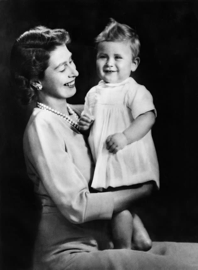 Queen Elizabeth II with her son Prince Charles. (Photo: ullstein bild Dtl. via Getty Images)