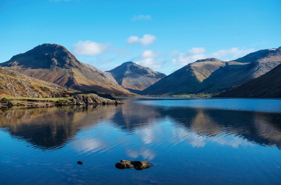 The mountains at Wasdale Head looking across Wastwater lake, with Scafell Pike on the right (Getty Images/iStockphoto)