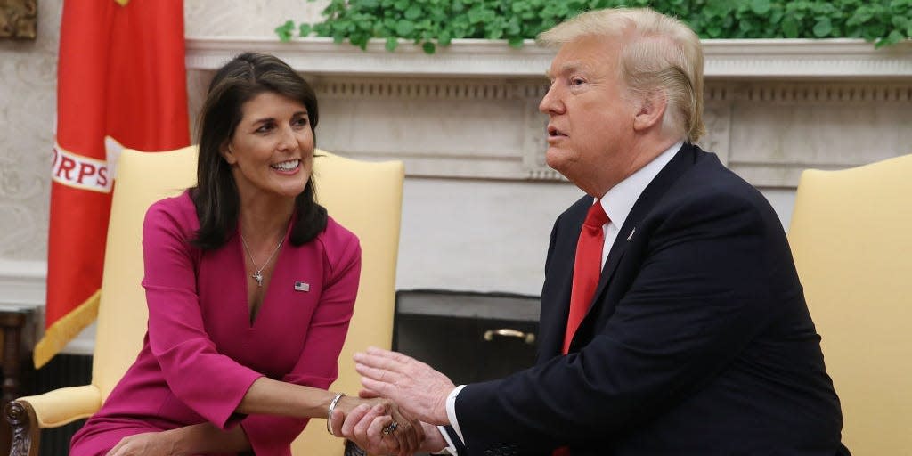 GettyImages nikki haley donald trump