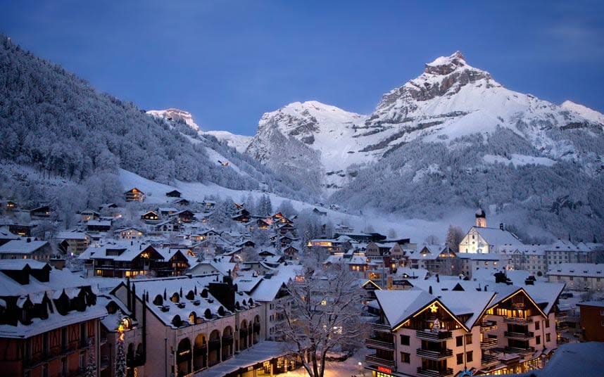 The Victorian style town of Engelberg is a short transfer from Zurich