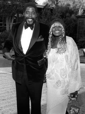 <p>Ralph Dominguez/MediaPunch/Alamy</p> Barry White and Glodean White in 1981