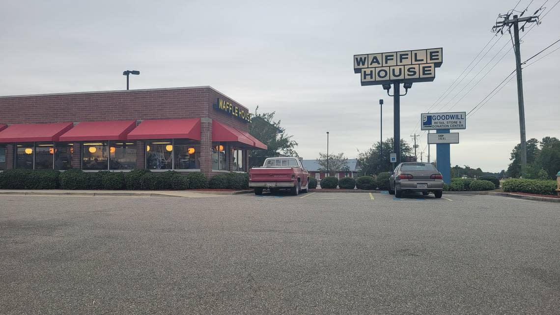 This Waffle House in Conway, S.C. had a busy morning on Sept. 29, 2022 just hours before the state was expected to feel impacts from Hurricane Ian.