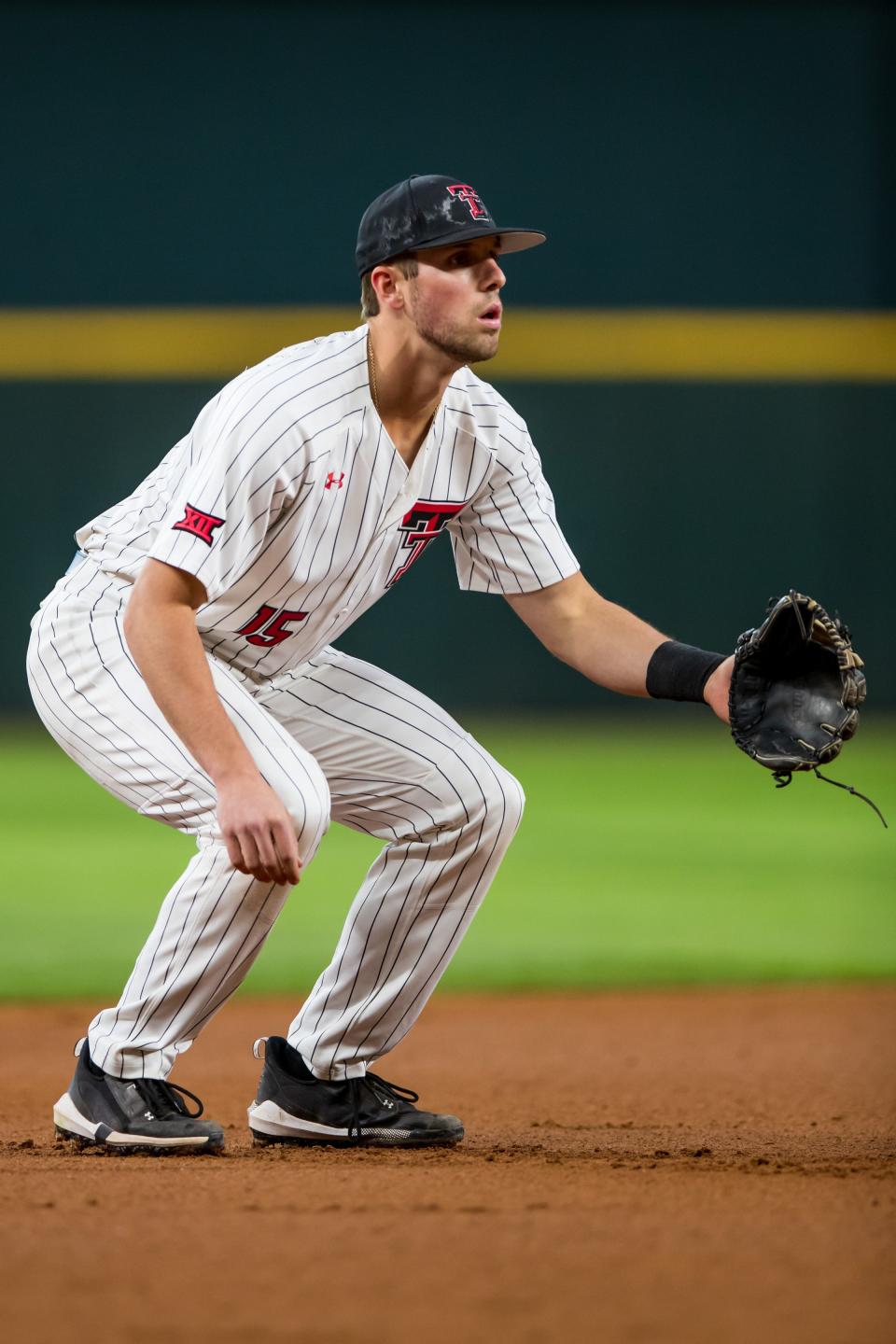 Texas Tech's Parker Kelly is among the Big 12 leaders with six home runs and 27 runs batted in this season, both already career bests for the senior third baseman.