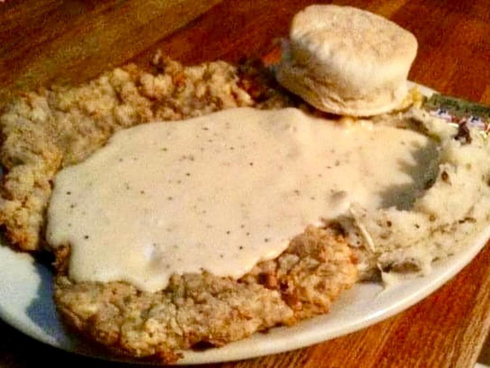 A chicken-fried steak at Texaz Grill in Phoenix, Arizona.