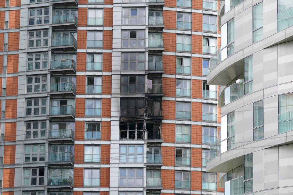 Fear, stress and spiralling costs:the aftermath of the fire in May at New Providence Wharf in Tower Hamlets (Yui Mok/PA)