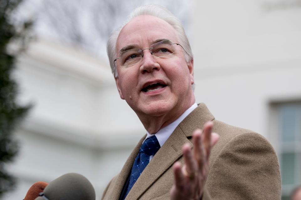 Health and Human Services Secretary Tom Price in 2017.