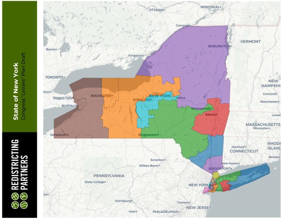 With lawsuits looming to challenge their plan, state lawmakers also passed a bill that limits the filing of lawsuits against the changes to Democrat-friendly counties Erie, Albany, Westchester and New York. Redistricting Partners