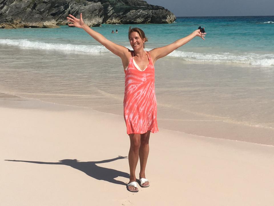 Geralyn Ritter posing at the beach