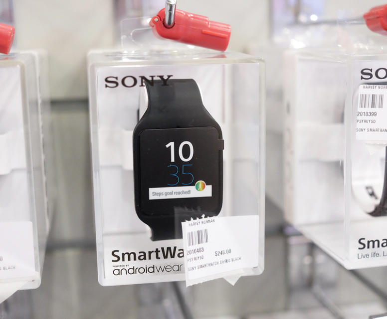 The Sony SmartWatch 3 is an Android-powered smartwatch with a 1.6-inch transreflective display. Its IP68 rating makes it ideal for wearing at the pool or beach. Get one at Comex for just $248 (usual price: $298).