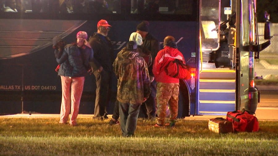 A man died after being shot at the Greyhound Bus Station on North Wilson Road. (NBC4/Ronald Clark)
