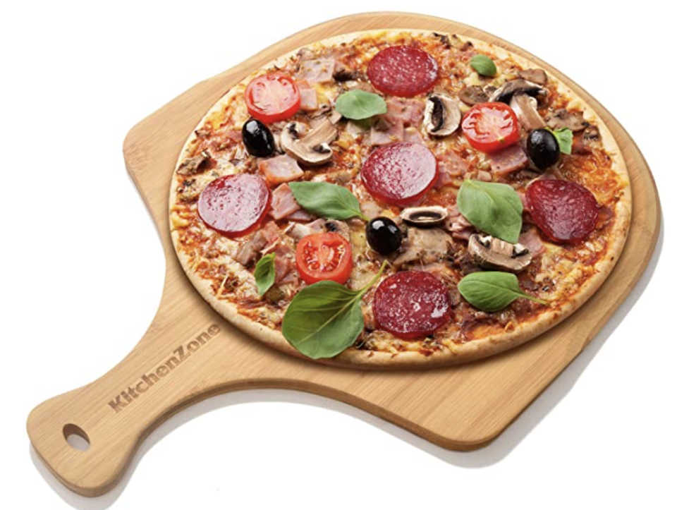 Kitchen Zone Premium Bamboo Wood Pizza Board - Amazon Canada