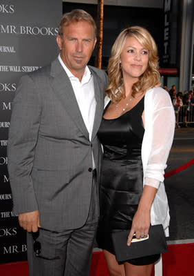 Kevin Costner and wife Christine Baumgartner at the Hollywood premiere of MGMs' Mr. Brooks