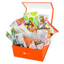 This image shows various treats from the Japanese snack box service Bokksu. (Bokksu via AP)