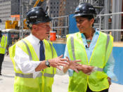 To mark the ninth anniversary of the Sept. 11 terror attacks, Roberts interviews New York City Mayor Michael Bloomberg at Ground Zero.