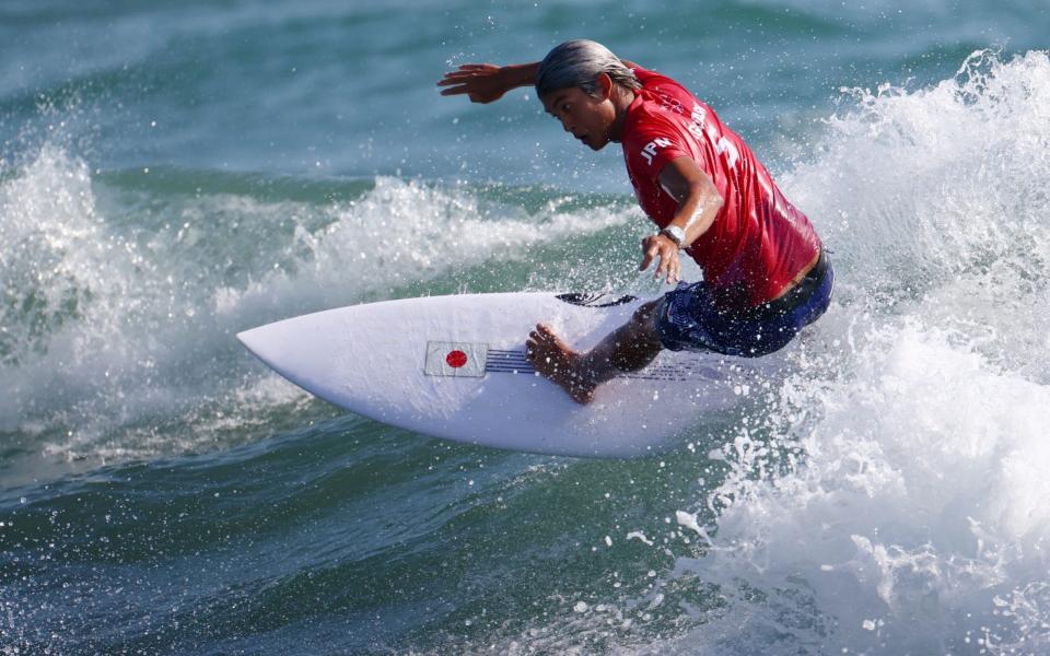 Kanoa Igarashi rode the waves very well to win heat two - REUTERS