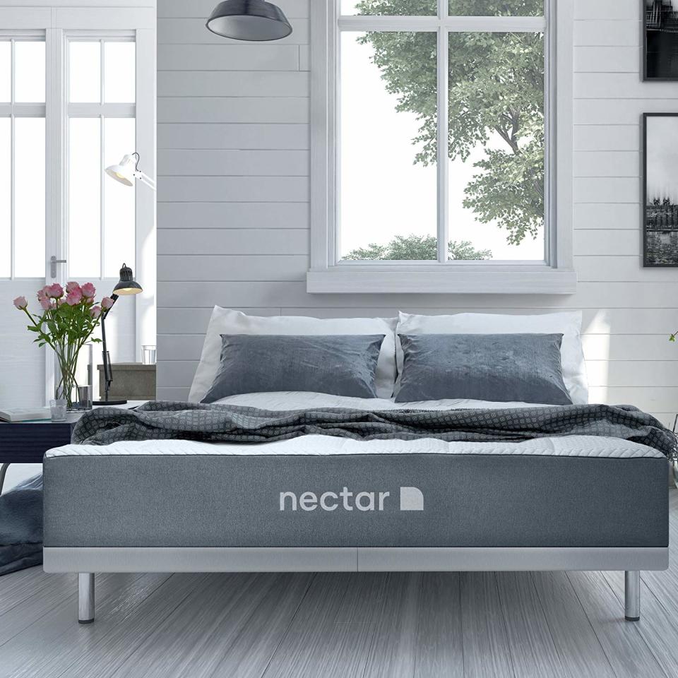 Buy a Nectar queen mattress on sale at Amazon and get two free pillows. (Photo: Amazon)