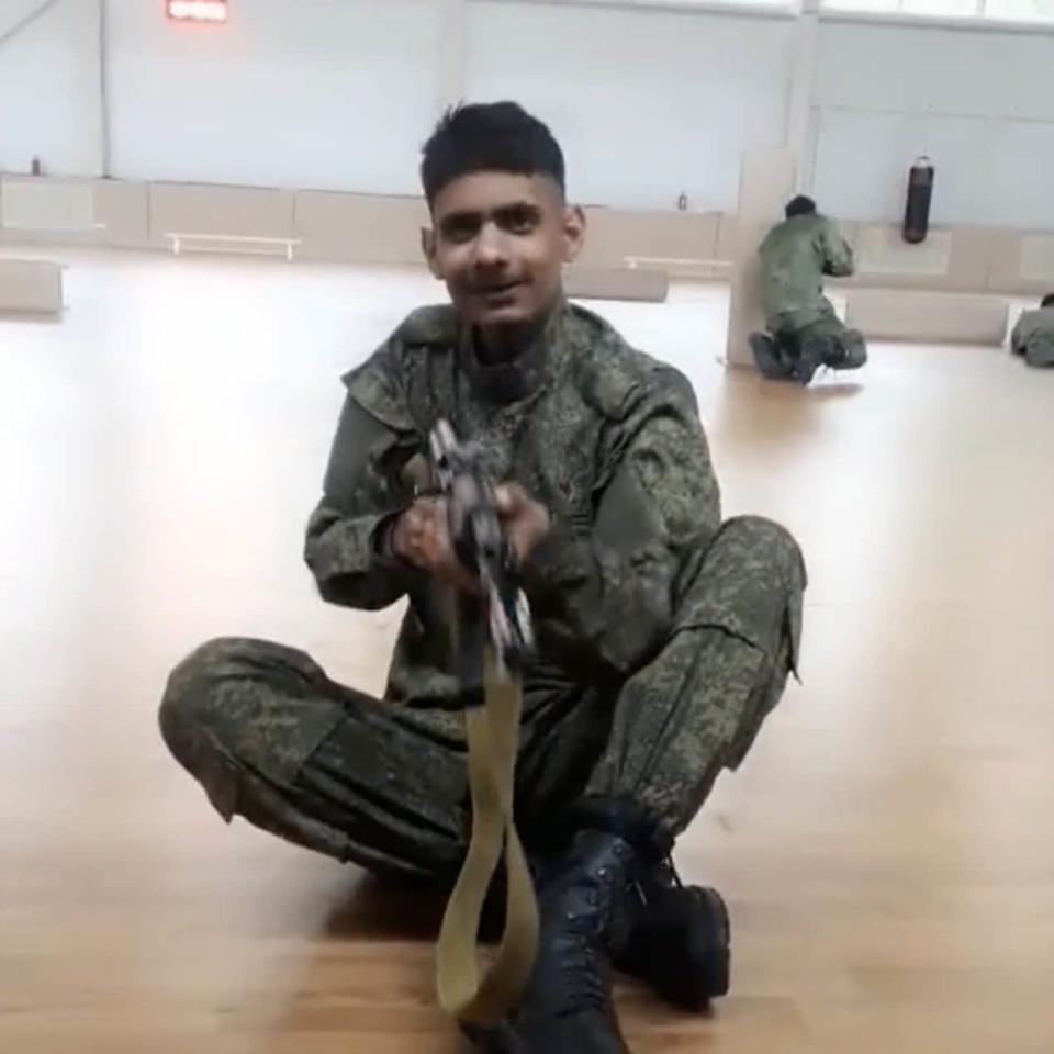 Gurkha with an assault rifle
