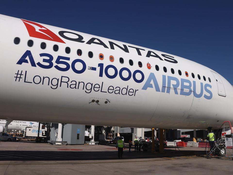 Qantas A350-1000 aircraft.