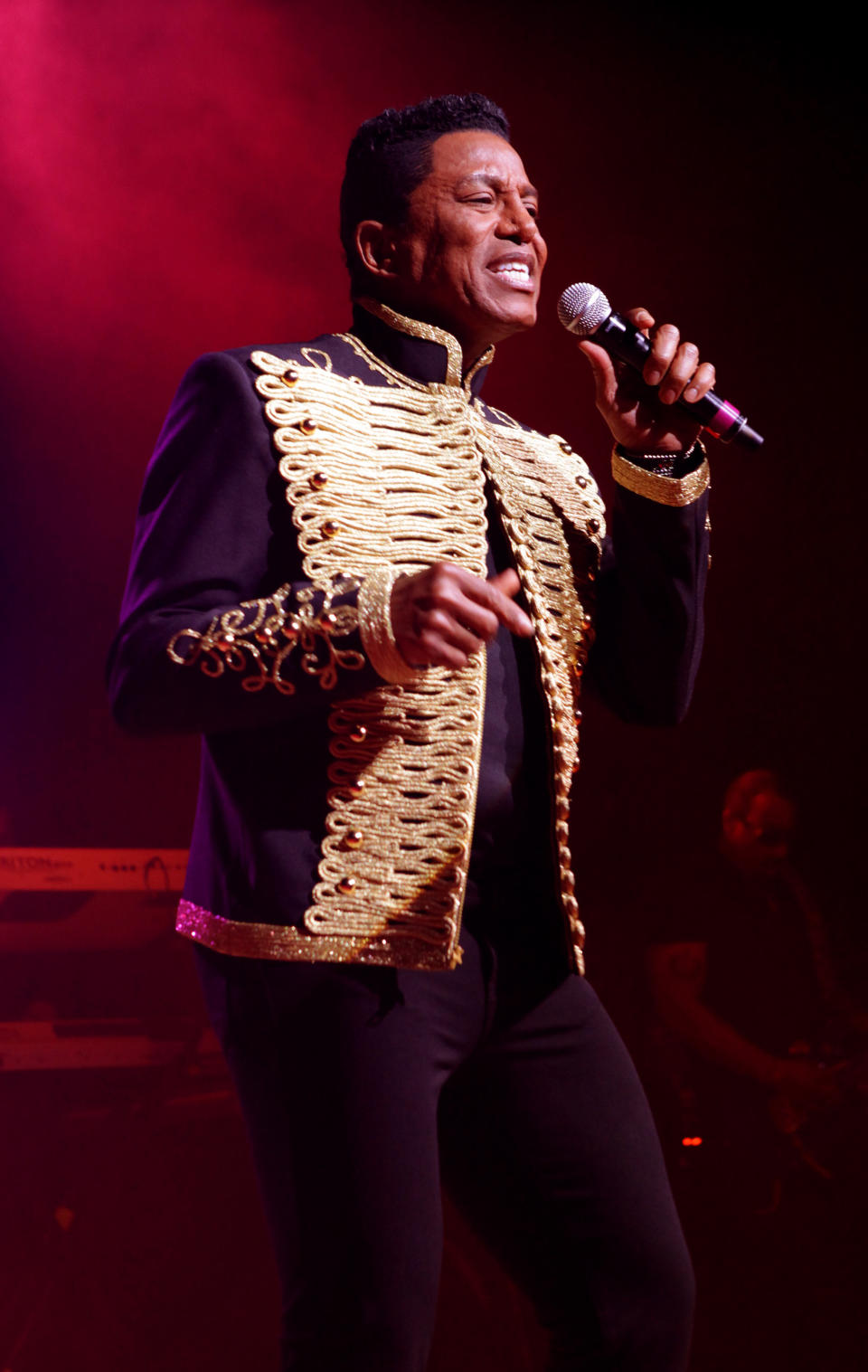 FILE - In this June 22, 2012 file photo, Jermaine Jackson performs with The Jacksons on their Unity Tour 2012 at Star Plaza in Merrillville, IN. Court records in Los Angeles show Jackson filed a petition on Nov. 6, 2012 to change his famous last name to Jacksun, citing only "artistic reasons." (Photo by Barry Brecheisen/Invision/AP, File)