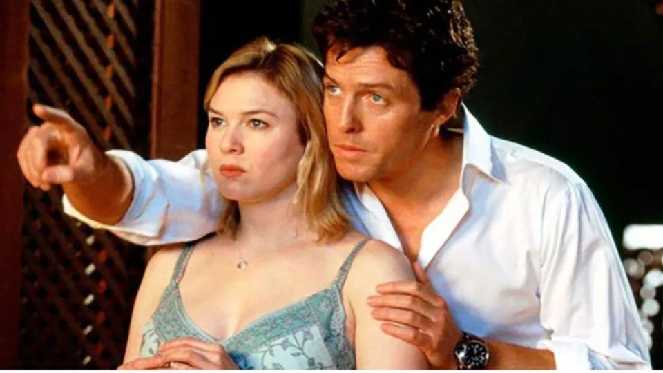 Renee Zellweger and Hugh Grant in Bridget Jones