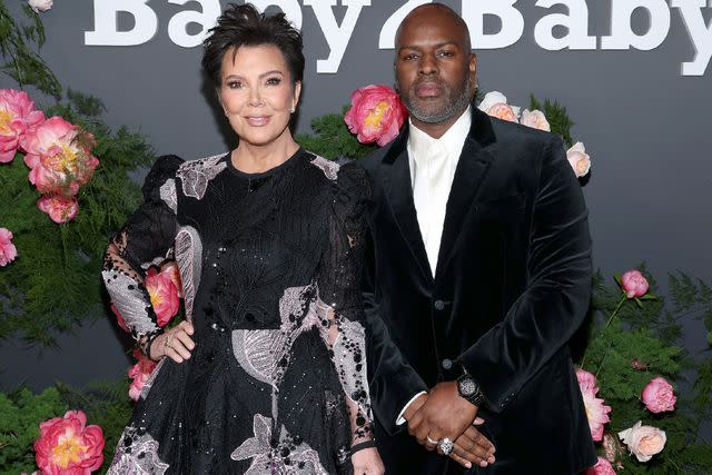 <p>Phillip Faraone/Getty </p> Kris Jenner and Corey Gamble attends the 2022 Baby2Baby Gala on November 12, 2022