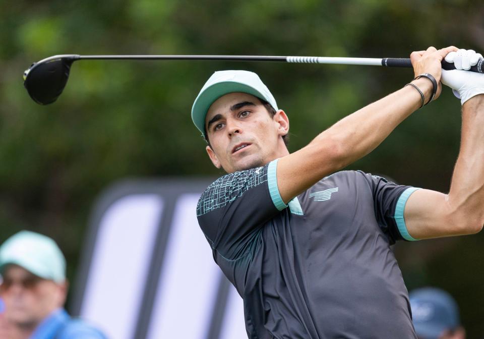 Joaquin Niemann of Team Torque during the final round of the LIV Golf Mayakoba tournament at El Chamaleon Golf Course. (Photo: Erich Schlegel-USA TODAY Sports)