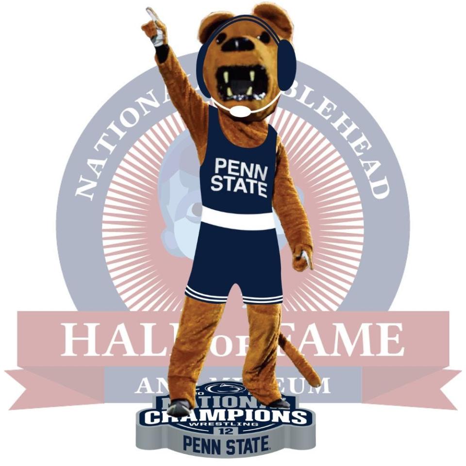 A Nittany Lion mascot bobblehead -- the first of its kind according to the National Bobblehead Hall of Fame and Museum -- is commemorating Penn State wrestling's 11th national title in 13 years.