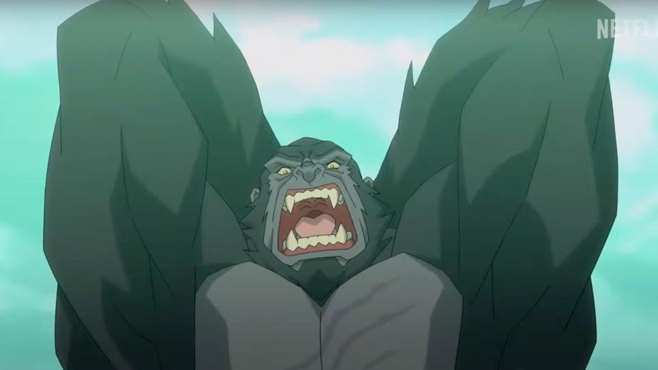 Kong raging out in Skull Island