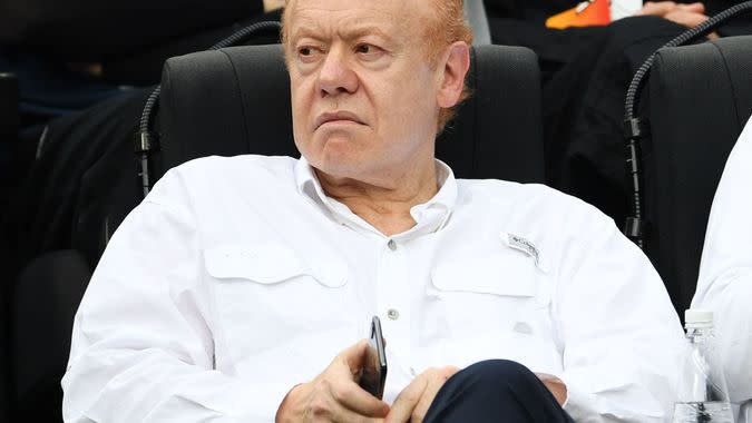 Mandatory Credit: Photo by JULIAN SMITH/EPA-EFE/Shutterstock (10074209dp)Executive Chairman of Visy Industries, Anthony Pratt is seen in the crowd before the start of the men's singles final between Novak Djokovic of Serbia and Rafael Nadal of Spain at the Australian Open Grand Slam tennis tournament in Melbourne, Victoria, Australia, 27 January 2019.