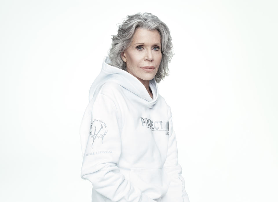 Jane Fonda for Canada Goose - Polar Bears International hoodie