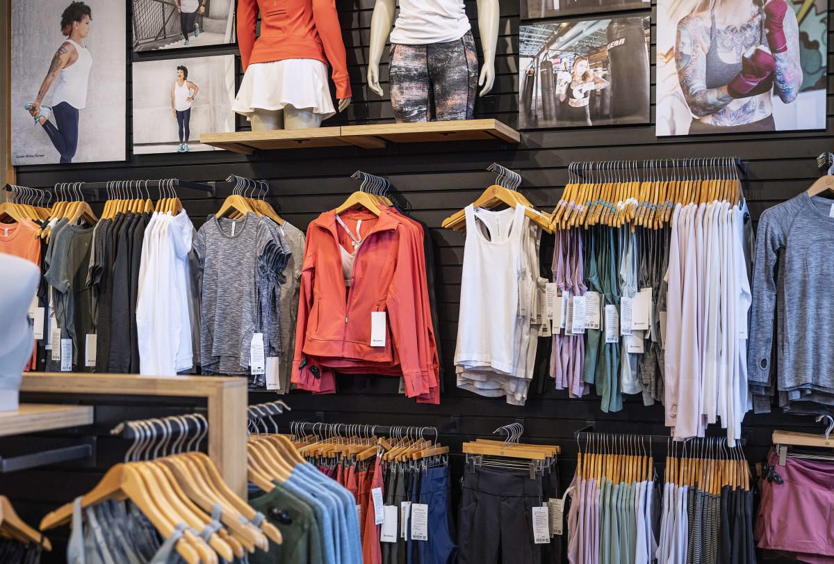 One of Lululemon's in-store yoga classes