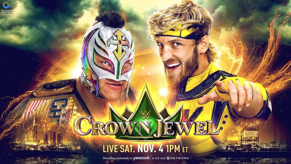 wwe crown jewel 2023 rey mysterio vs logan paul