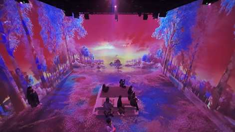  Christie’s cutting-edge laser projectors illuminate the ‘Ensemble’ zone in Museum X. 