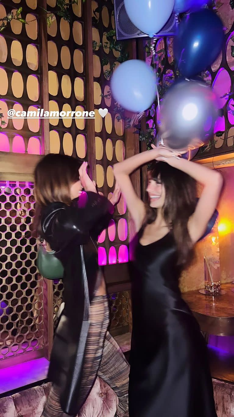Camila Morrone y Kaia Gerber de fiesta
