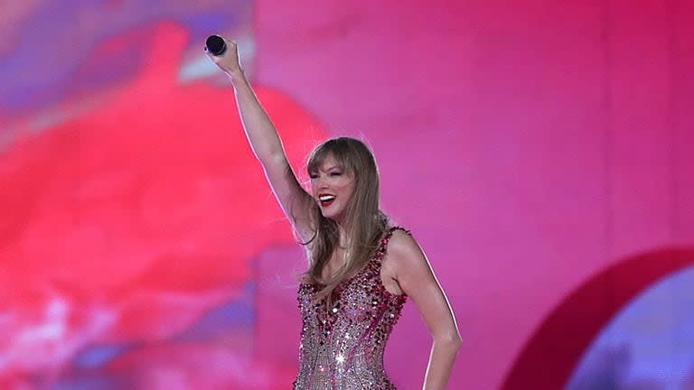 Taylor Swift durante el show en Argentina