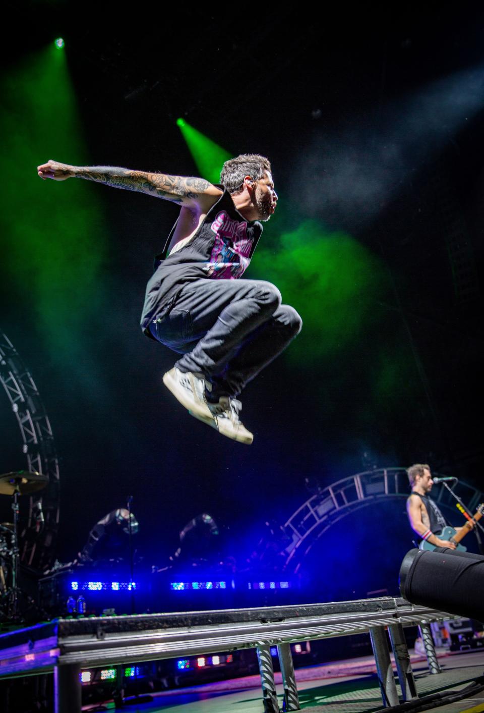 Serious air time for Simple Plan singer Pierre Bouvier.