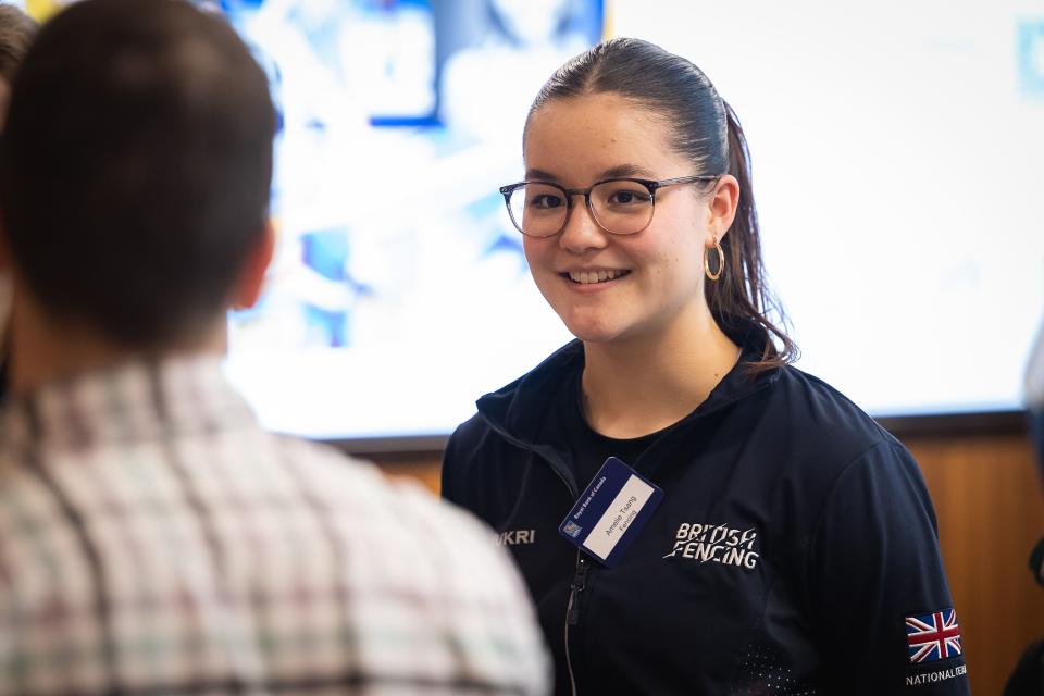 Amelie Tsang's fencing career is supported by SportsAid and RBC.