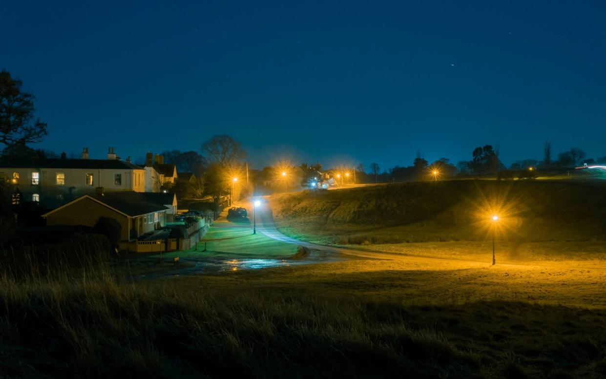 Streetlights in the countryside - David Wall