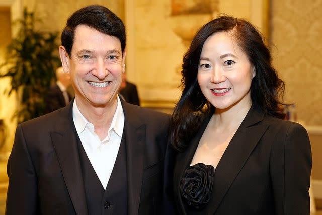 <p>Frazer Harrison/Getty </p> Angela Chao attends the AFI Awards Luncheon in Los Angeles with husband Jim Breyer one month before her death