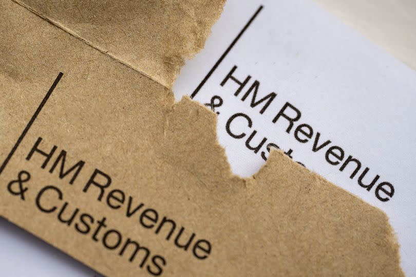 A file photo of a HMRC tax letter