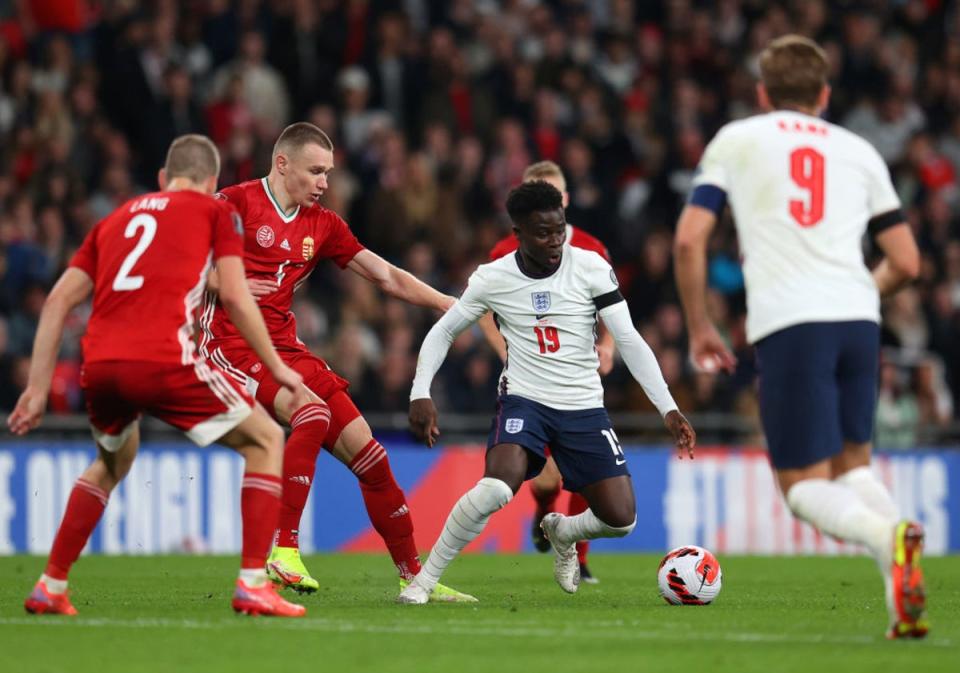 Bukayo Saka comes into the tournament on the back of good club form (The FA via Getty Images)