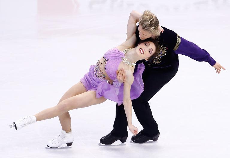 Meryl Davis and Charlie White skate in the free dance program during the 2014 US Figure Skating Championships at TD Garden on January 11, 2014 in Boston, Massachusetts