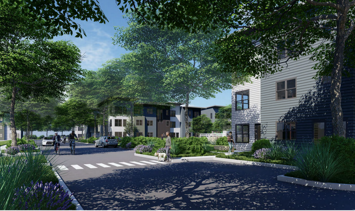 A new community planned by Mutual Housing California and the Sacramento Housing and Redevelopment Agency would bring 150 units of affordable housing to Stockton Boulevard near Fruitridge Road in Sacramento, California.