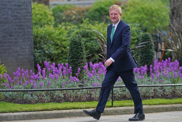 Conservative Party Chairman Oliver Dowden arriving in Downing Street, London, for a Cabinet meeting. Picture date: Tuesday April 19, 2022.