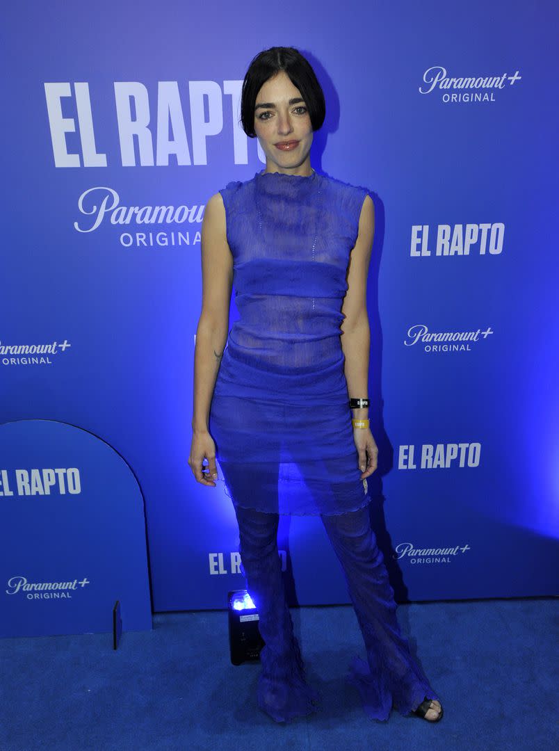 Otra de las que apostó por las transparencias fue Belén Chavanne. La actriz estuvo a tono con la blue carpet con un conjunto de dos piezas súper sensual