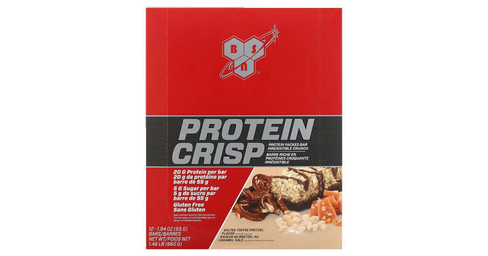 Best protein bars - BSN Protein Crisp, Salted Toffee Pretzel