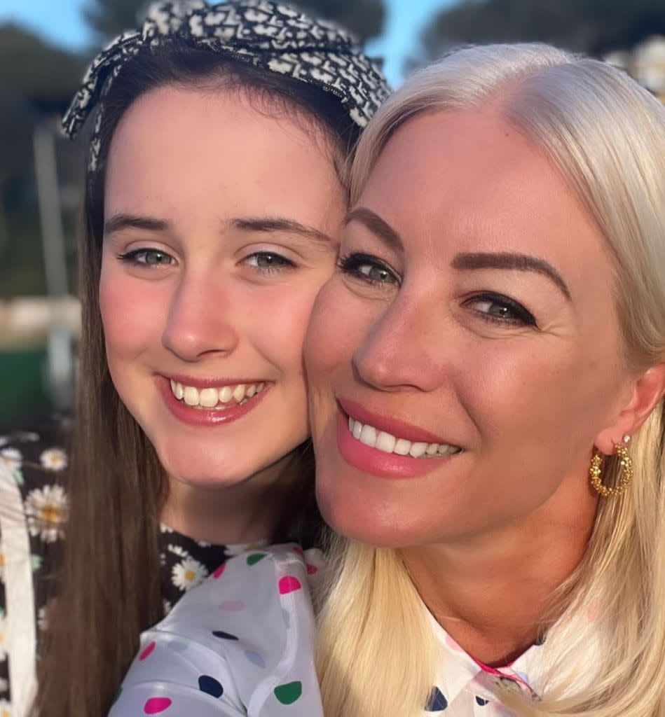 Denise Van Outen and her daughter Betsy