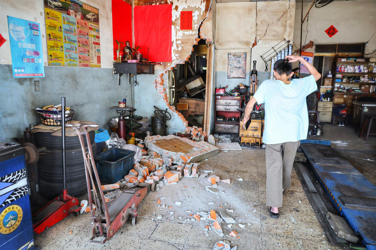 Taiwan Earthquake Damage (Central News Agency / AFP - Getty Images)