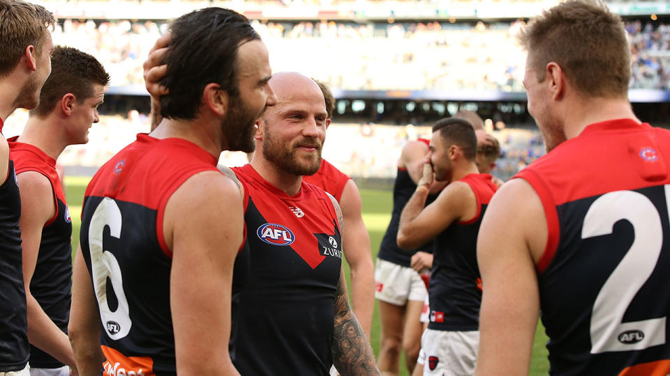 The Demons can secure a home final with a win next weekend. Pic: Getty