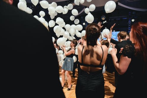   <span class="attribution"><a class="link " href="https://www.shutterstock.com/image-photo/prom-night-celebrating-baloons-happy-proud-494229832" rel="nofollow noopener" target="_blank" data-ylk="slk:Shutterstock/Katja El Sol Cemazar;elm:context_link;itc:0;sec:content-canvas">Shutterstock/Katja El Sol Cemazar</a></span>